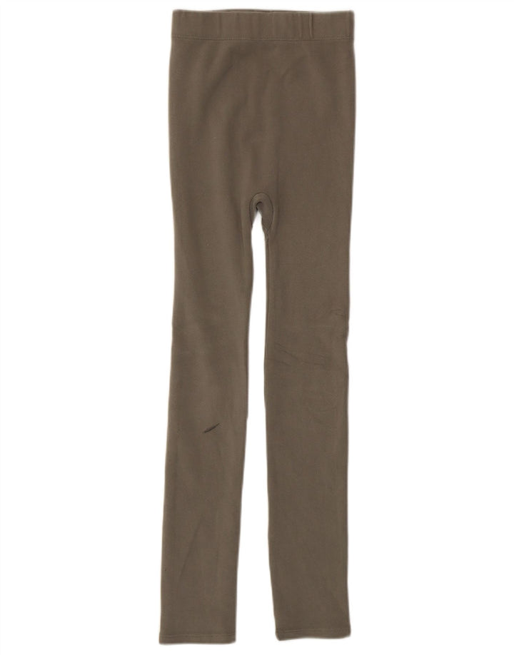 Zara Dame Leggings UK 4 XS Khaki