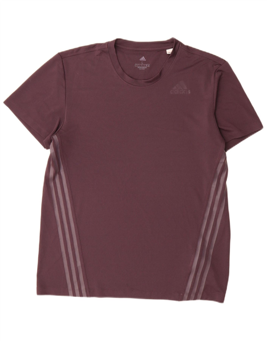 Adidas Mens T-Shirt Top Large Purple Polyester
