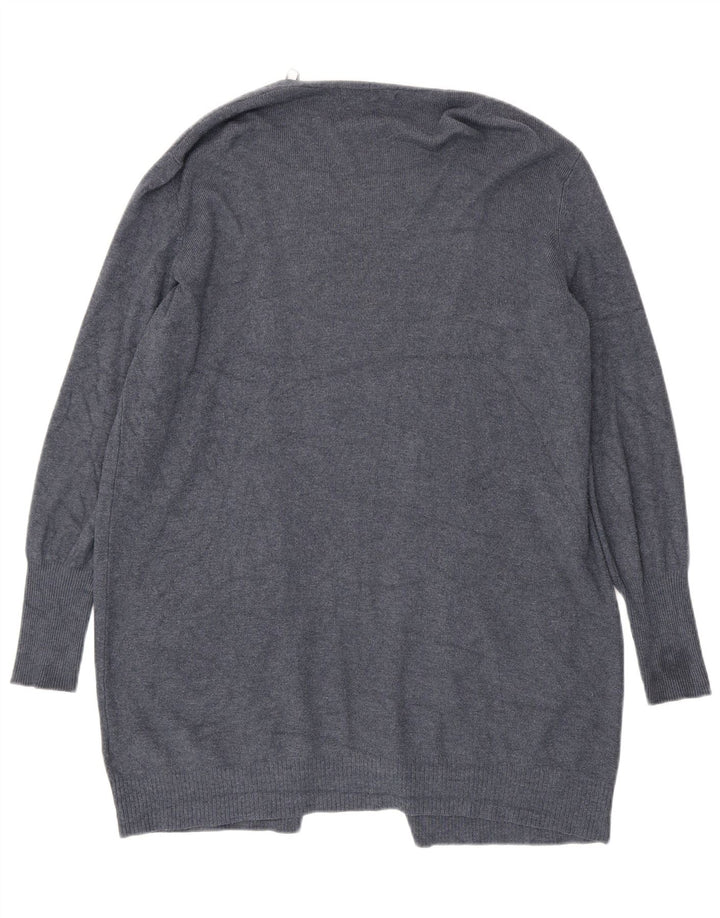 Marks & Spencer Womens Oversized Cardigan Sweater UK 12 Medium Blue