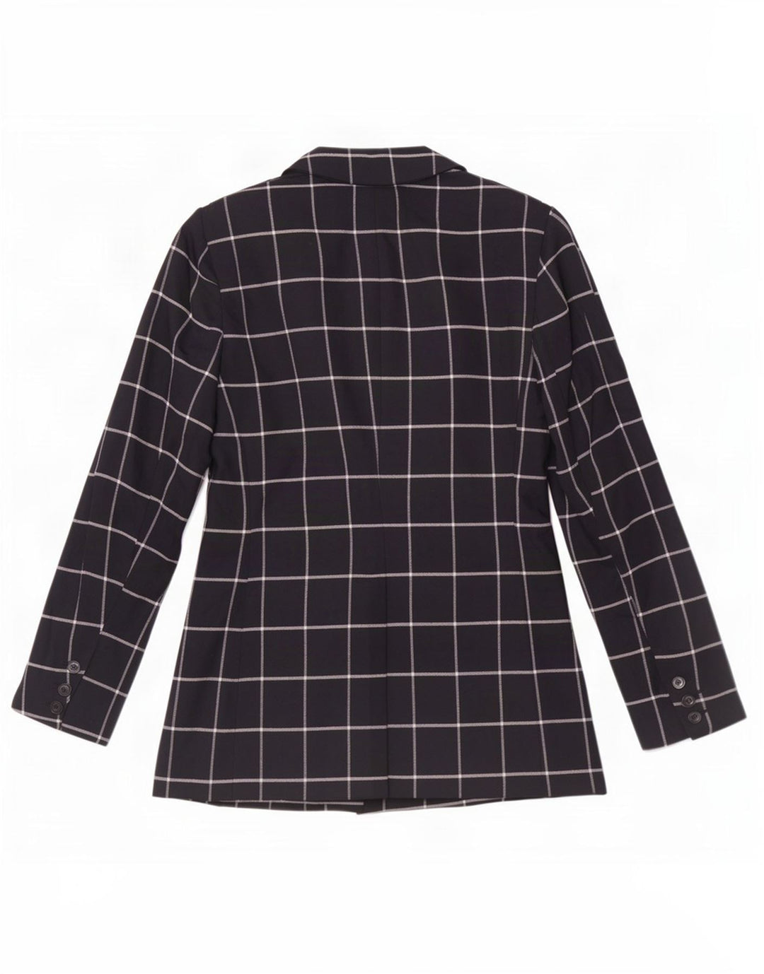Marks & Spencer Veste blazer pour femme UK 12 Bleu marine moyen à carreaux