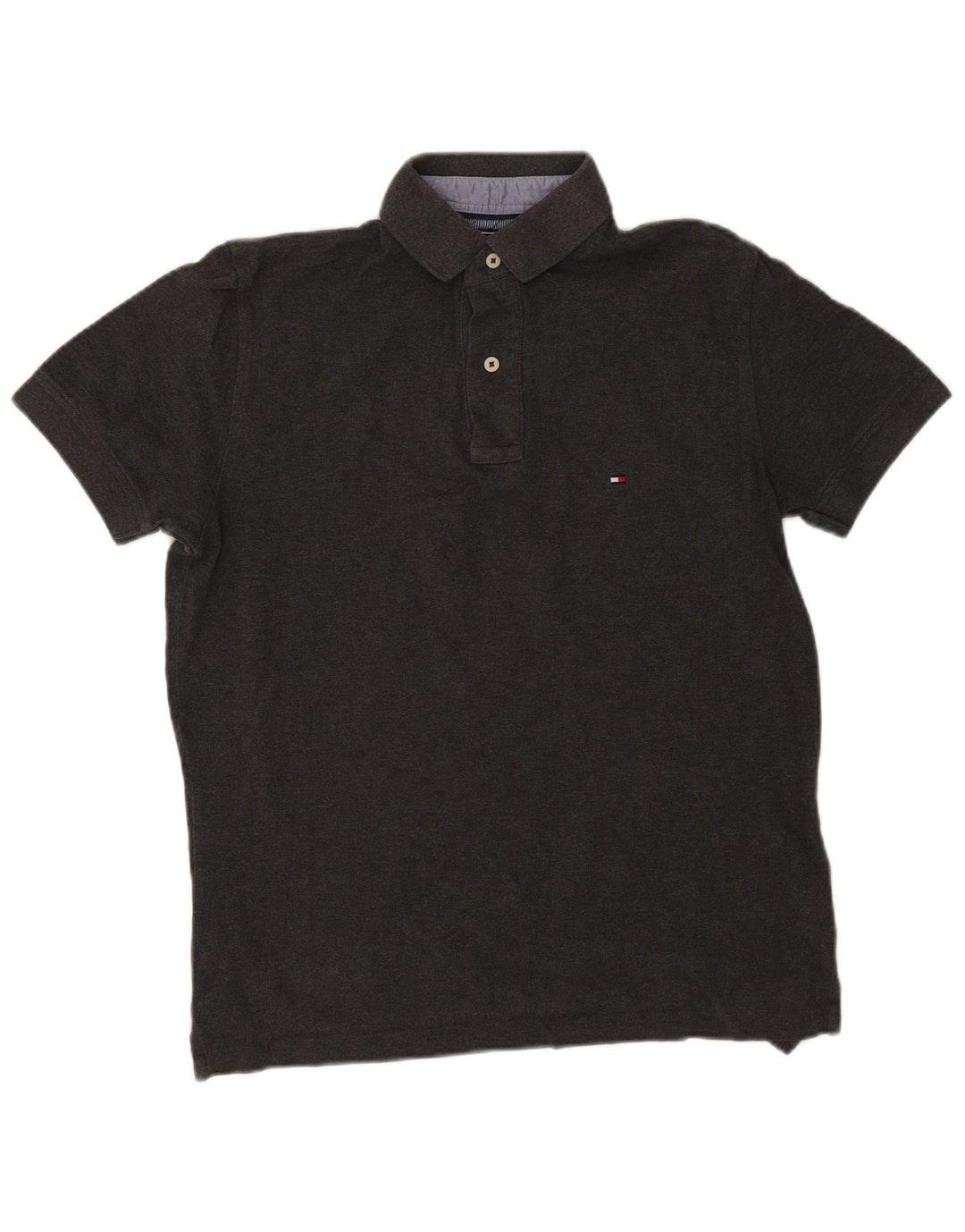 Tommy Hilfiger Mens Polo Shirt Small Grey Cotton