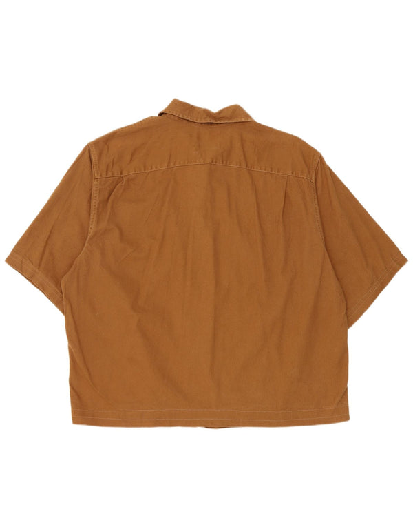 Wrangler Chemise à manches courtes pour homme XL en coton marron