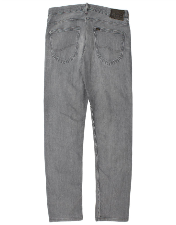 LEE Mens Powell Slim Jeans W33 L32 Grey Cotton