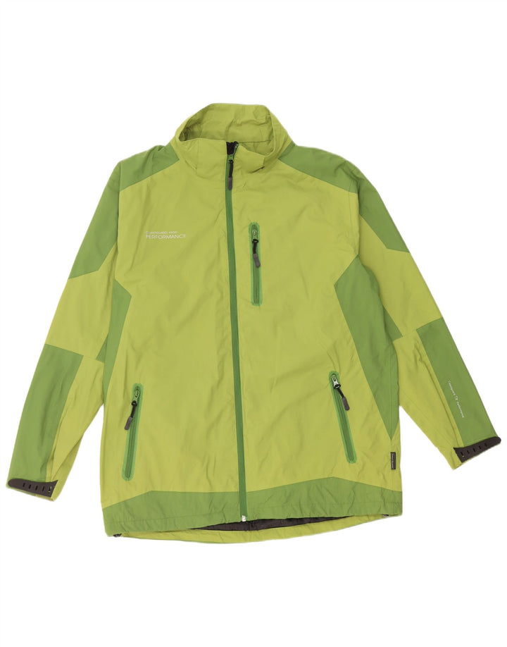 Coast Guard Mens Rain Jacket UK 40 Large Green Colourblock Nylon