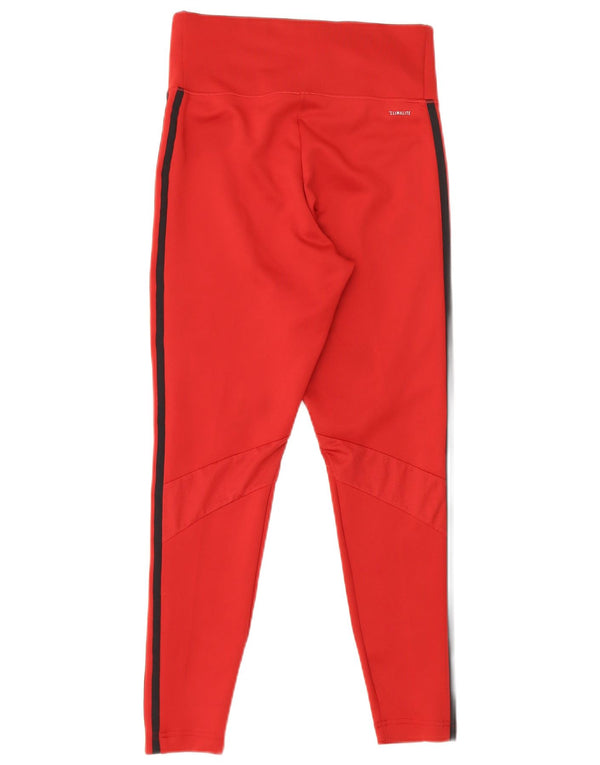 Leggings Adidas Climalite da donna UK 12/14 Poliestere bordeaux medio