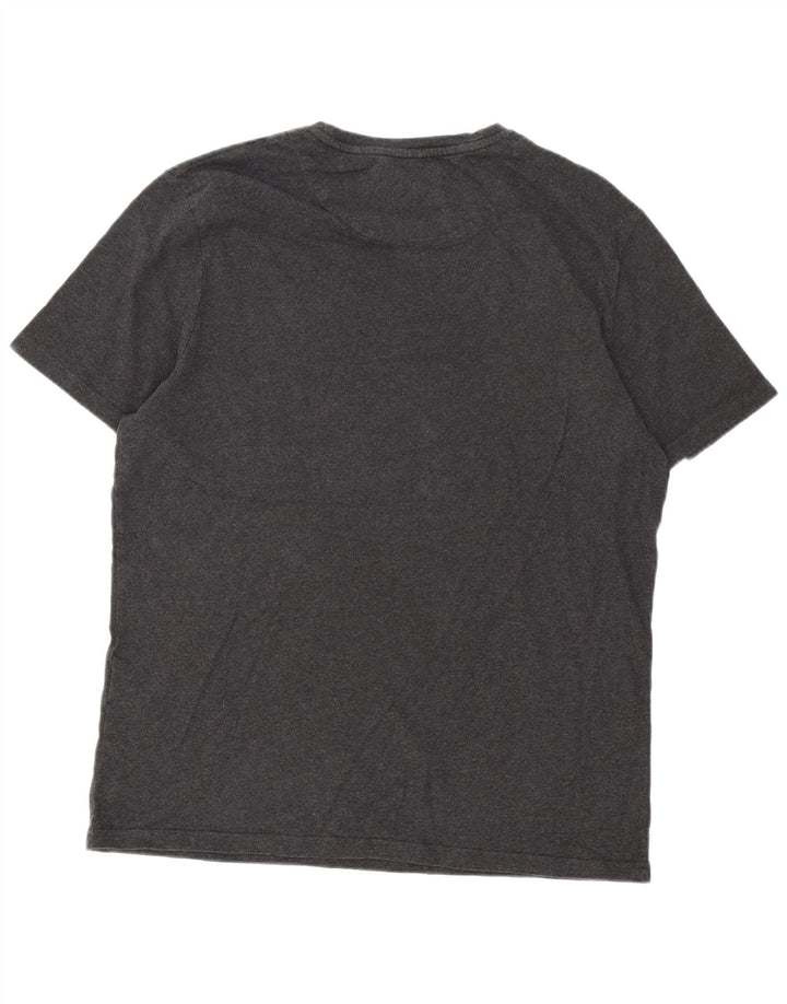 Lyle & Scott Mens T-Shirt Top XL Grey Cotton