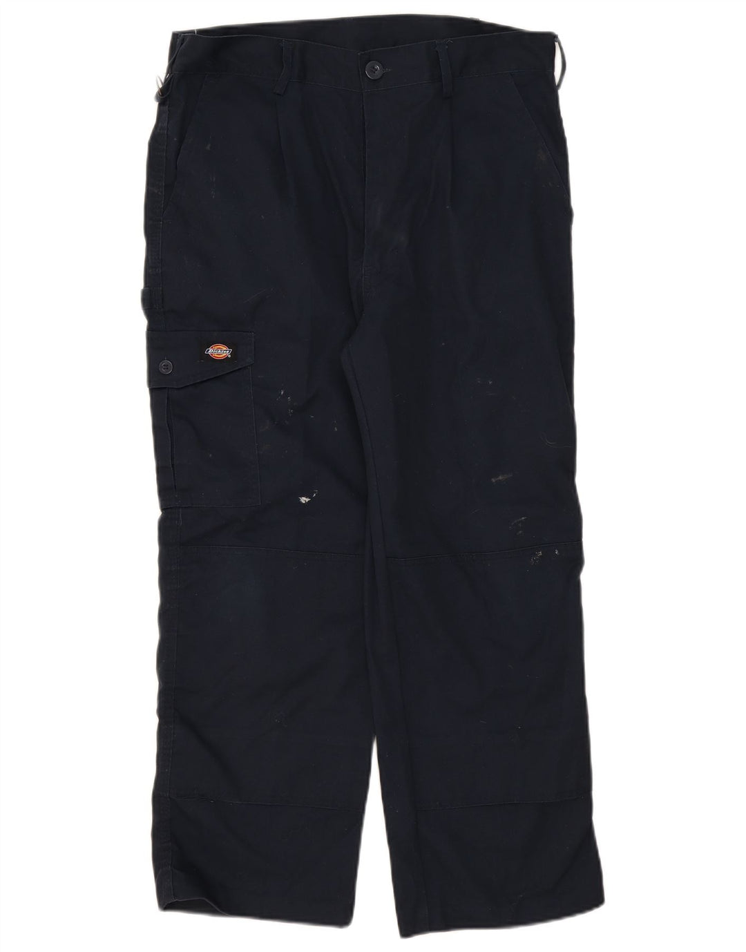 Pantaloni cargo dritti da uomo Dickies W34 L26 poliestere blu navy