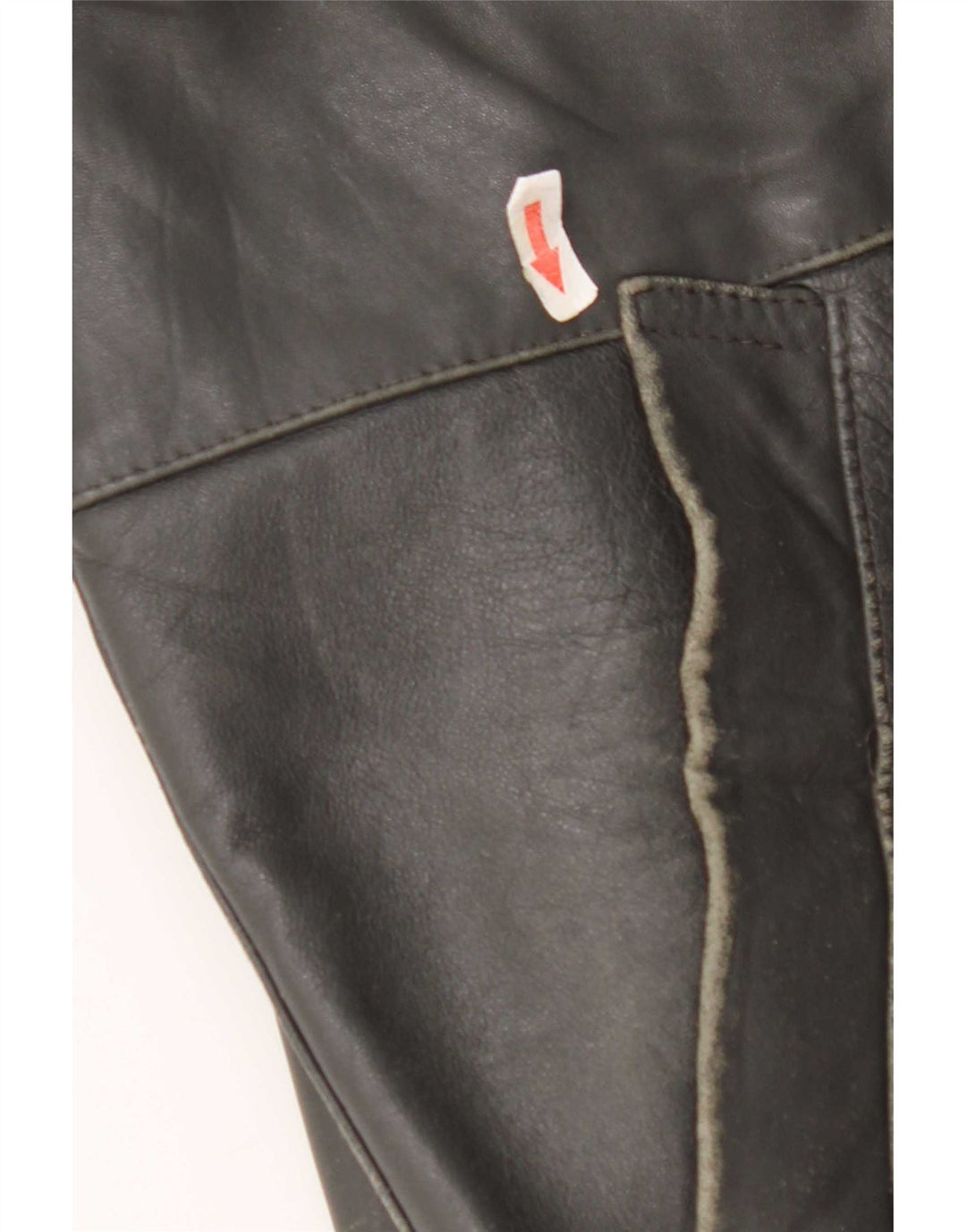 Vintage Mens Leather Jacket UK 40 Large Grey