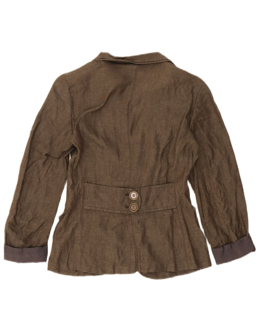 Max & Co. Dame 2-knaps blazerjakke UK 6 XS Brun hør