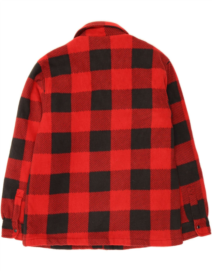 PARKSIDE Mens Lumberjack Flannel Shirt UK 38/40 Medium Red Check Polyester Vintage Parkside and Second-Hand Parkside from Messina Hembry 