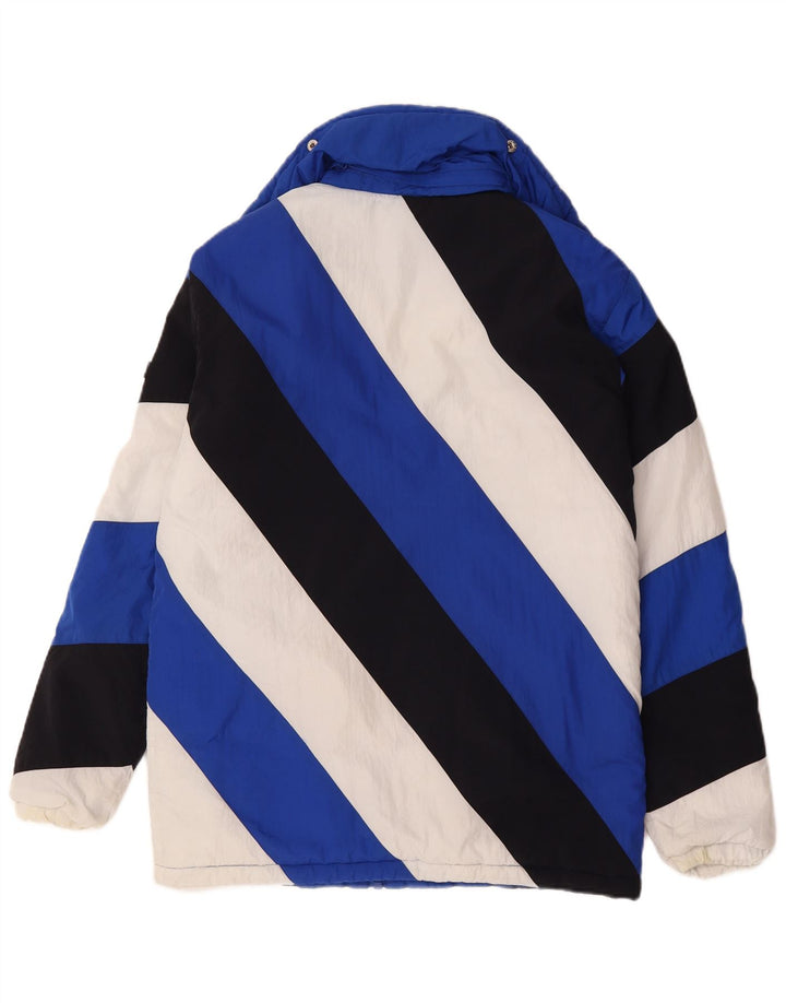 Ellesse Veste coupe-vent pour homme UK 36 Small Bleu Colorblock Polyamide