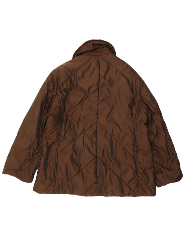 Damska ocieplana kurtka ELENA MIRO UK 18 XL, brązowa, poliester