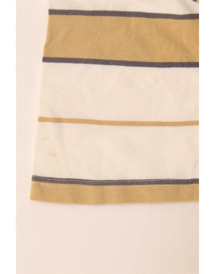 Lotto Polo Homme Large Rayé Blanc