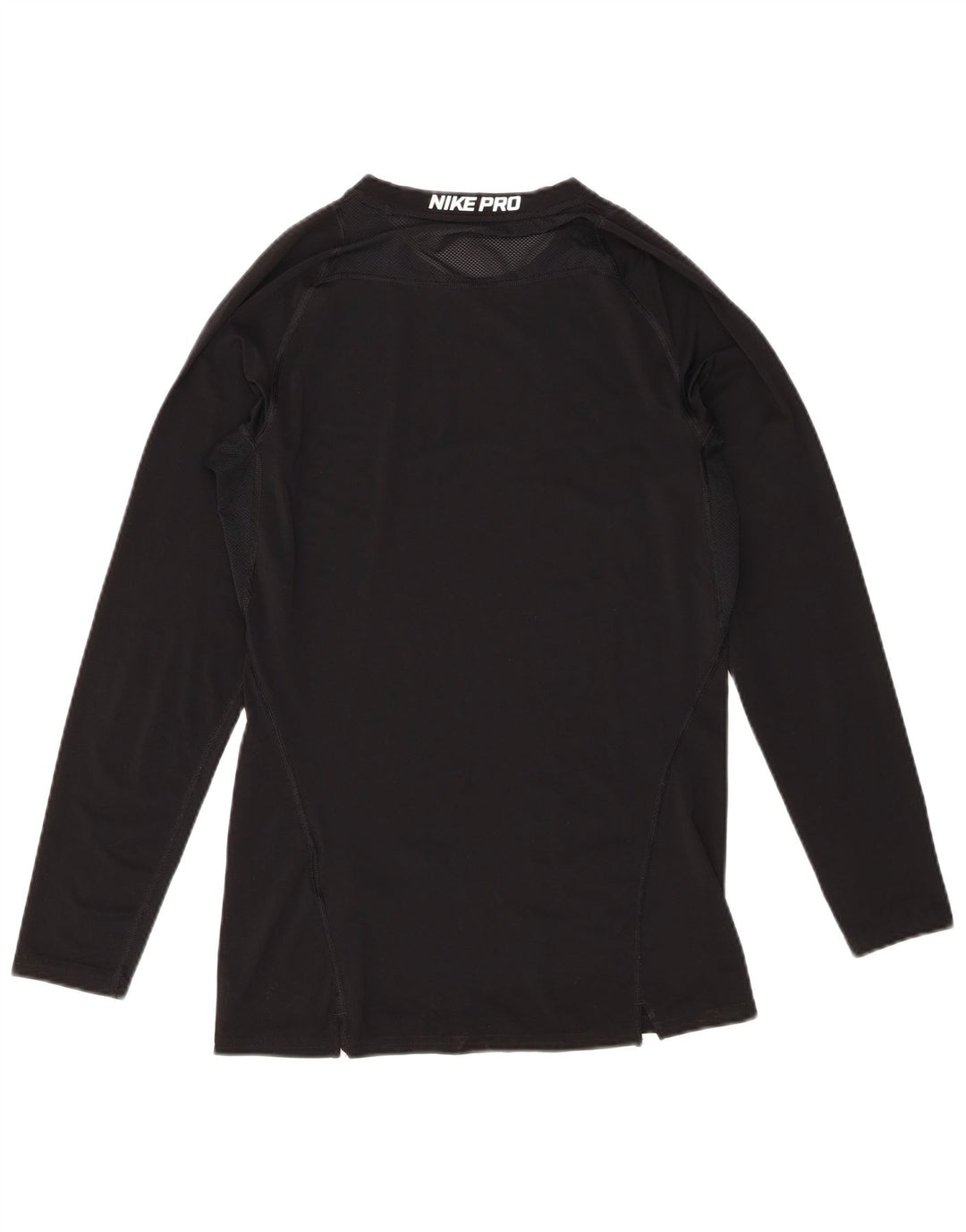 Nike Womens Dri Fit Top Long Sleeve UK 14 Large Black Polyester
