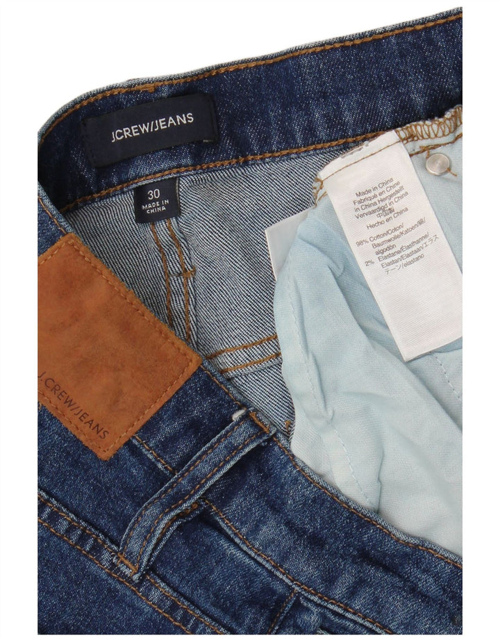 J. CREW Womens Straight Jeans W30 L27 Blue Cotton