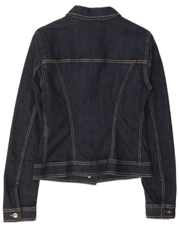 Liu Jo Dame denimjakke UK 12 Medium Navyblå Bomuld