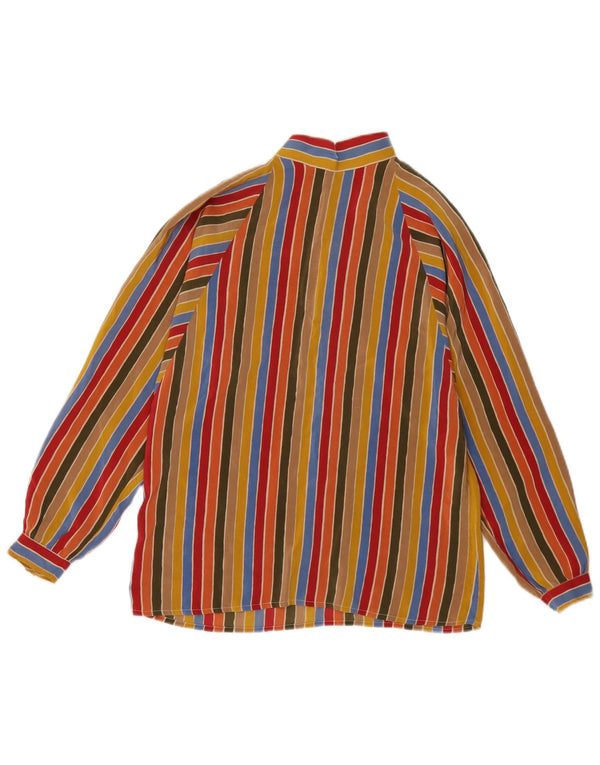 FORALL Womens Long Sleeve Blouse Top IT 42 Medium Multicoloured Striped