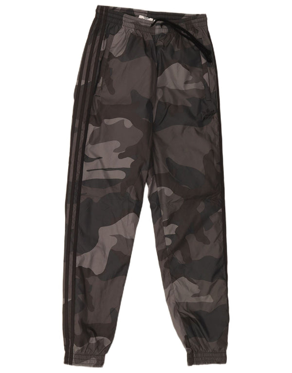 Adidas Mens Tracksuit Trousers Joggers XS Grey Camouflage