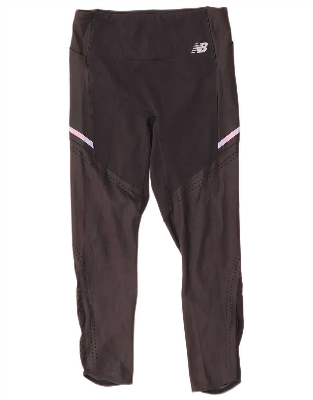 New Balance Womens Leggings UK 12 Medium  Black Polyester