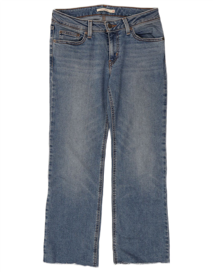 Levi's Damen Super Low Bootcut Jeans W28 L30 Blaue Baumwolle
