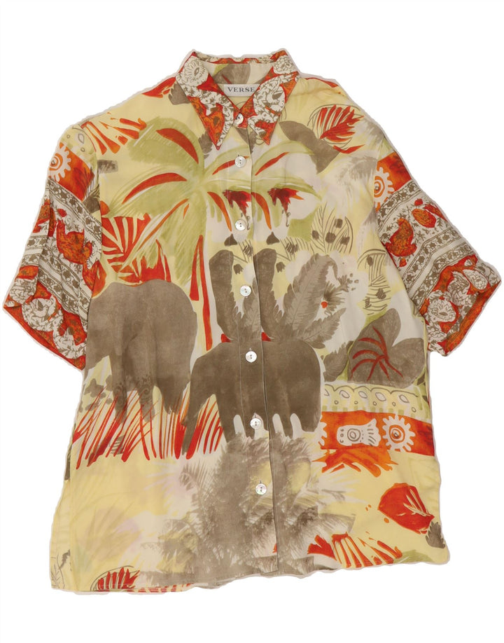 VERSE Womens Shirt Blouse EU 38 Medium Multicoloured Floral Hawaiian Vintage Verse and Second-Hand Verse from Messina Hembry 