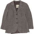 Norton & Wilson Veste blazer à 3 boutons pour femme UK 12 Gris moyen à chevrons