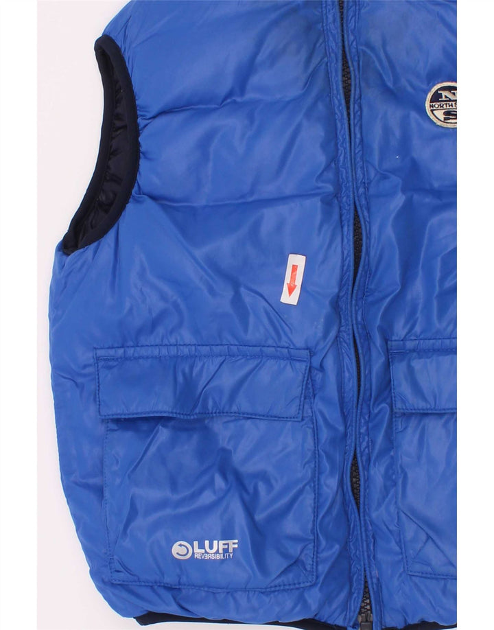 North Sails Boys Vendbar Polstret Gilet 3-4 År Navy Blue Polyester