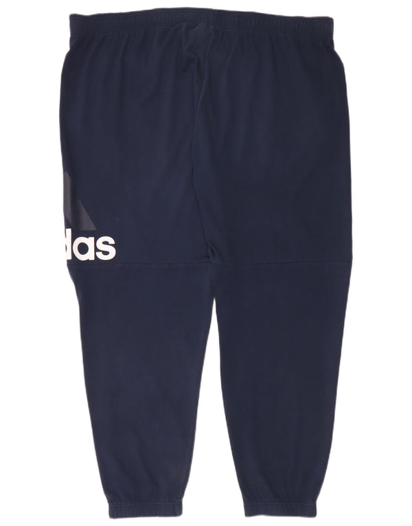 Adidas Herren Grafik-Trainingshose, Jogginghose, 3XL, Marineblau, Baumwolle
