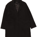 Soprabito aperto da donna Topshop UK 10 piccolo poliestere nero