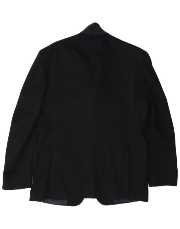 Jaqueta Blazer Masculina Trussardi com 2 Botões IT 52 XL Azul Marinho Lã