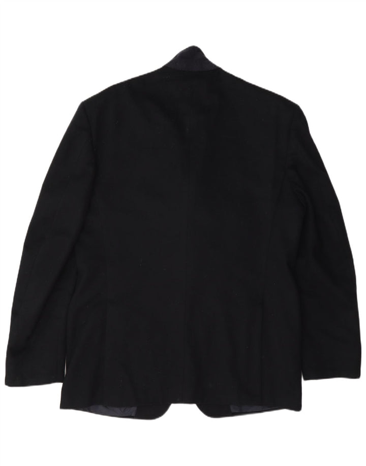 Jaqueta Blazer Masculina Trussardi com 2 Botões IT 52 XL Azul Marinho Lã