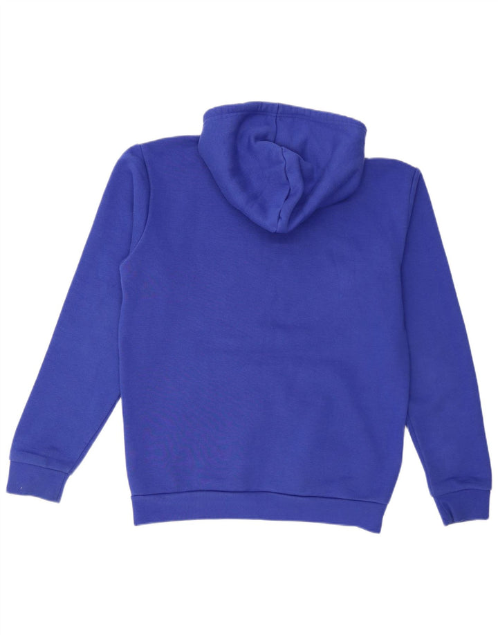 Adidas Mens Hoodie Jumper Medium Blue Cotton