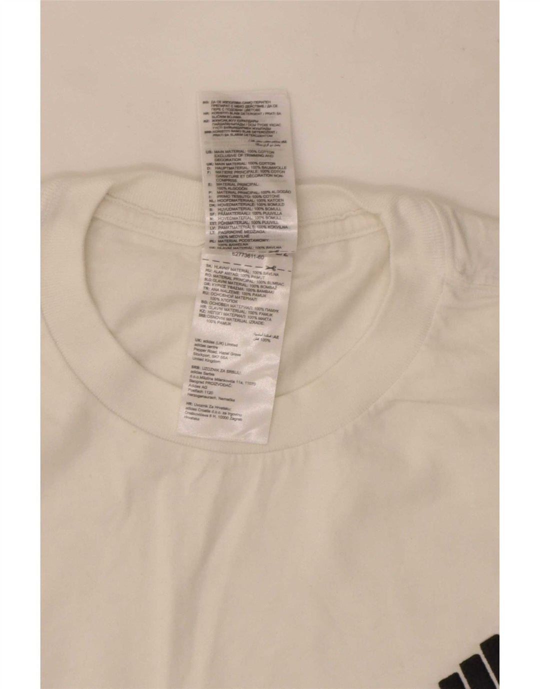 Camiseta Adidas Hombre Top Medium Blanco Algodón