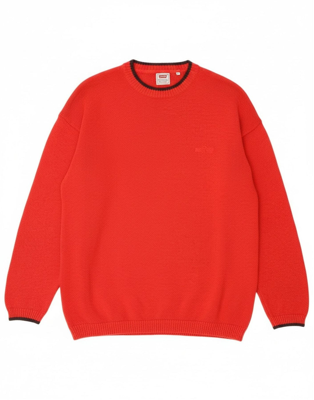 Maglione maglione girocollo da uomo Levi's XL in cotone rosso