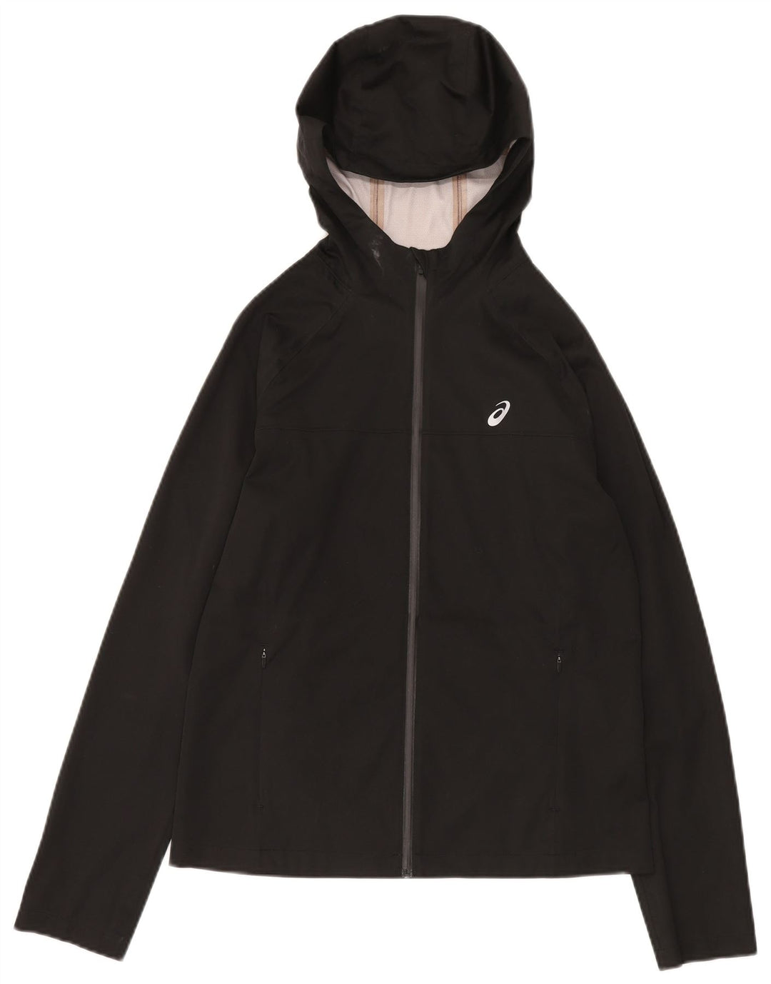 Asics Dame Hættetrøje Topjakke UK 14 Medium Sort Polyester