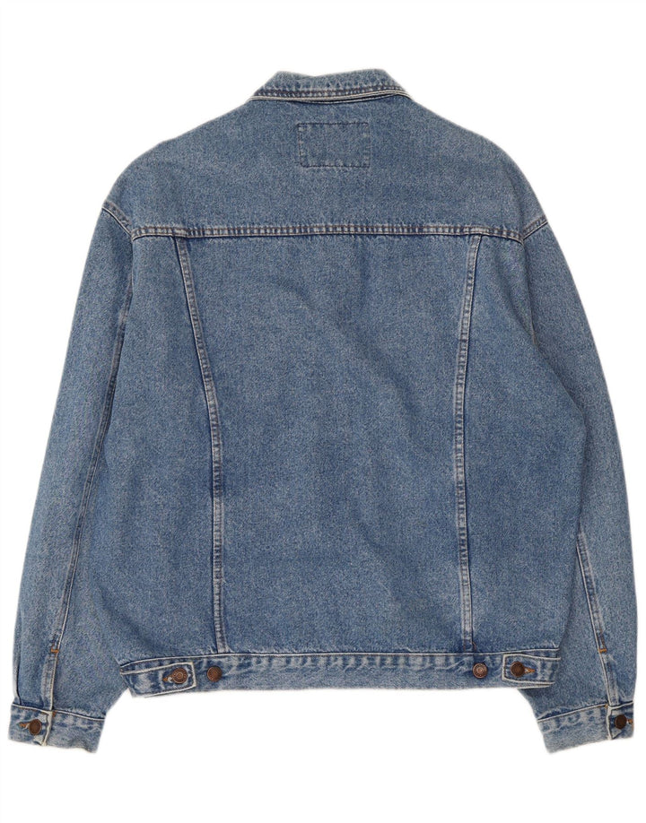 Casucci Mens Denim Jacket UK 40 Large Blue Cotton