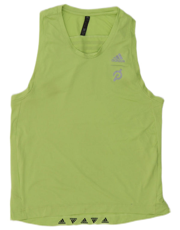 Adidas Mens Aeroready Graphic Colete Top Verde Médio