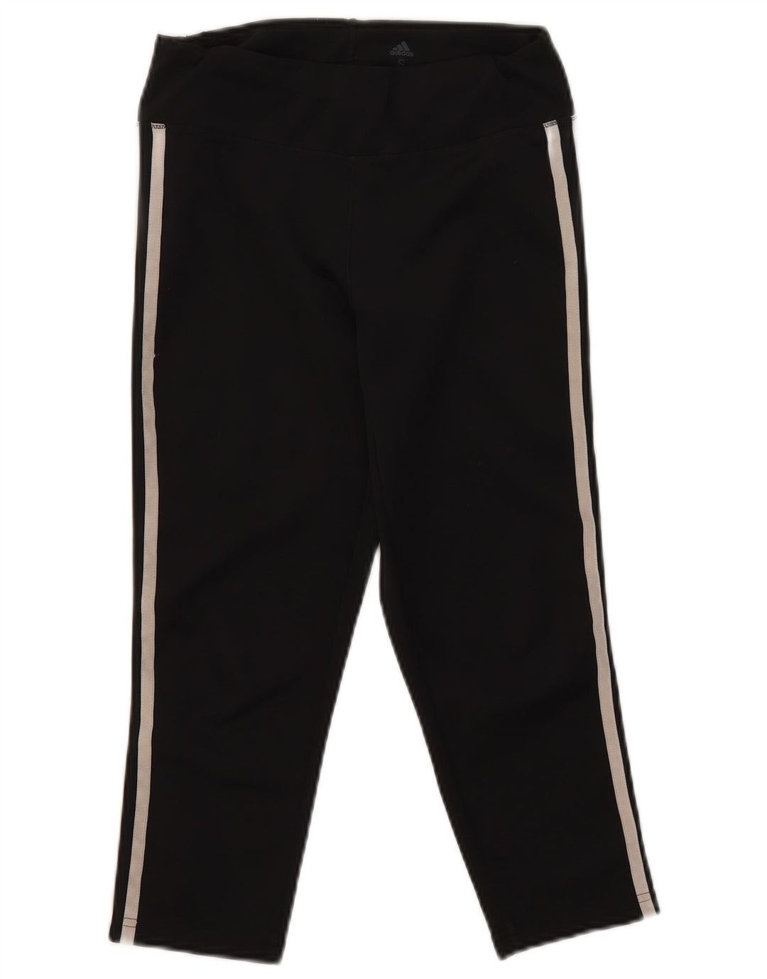 Adidas Womens Aeroready Capri Leggings UK 8/10 Small Black Polyester