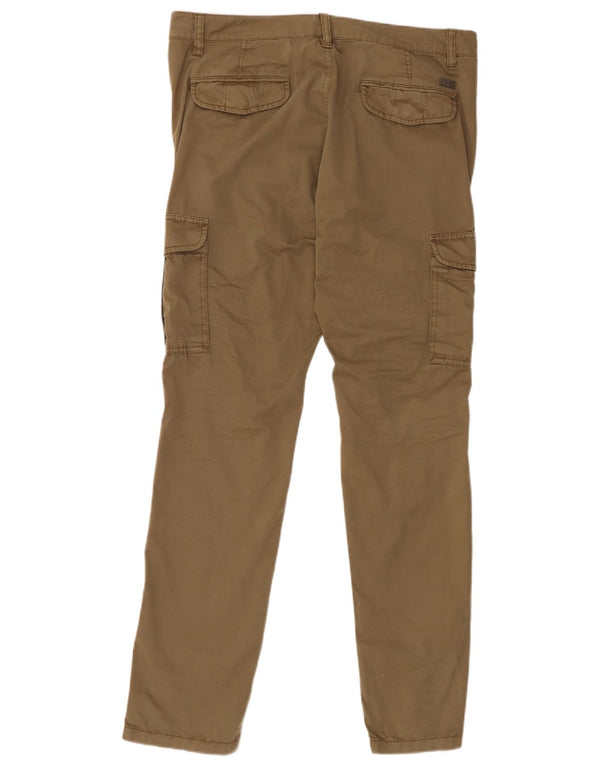 Calça cargo feminina reta Napapijri W34 L34 algodão cáqui