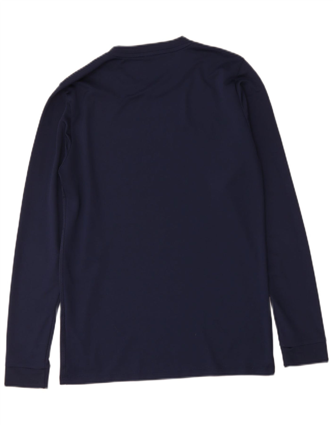 Nike Dri Fit Top da uomo a maniche lunghe in poliestere medio blu navy