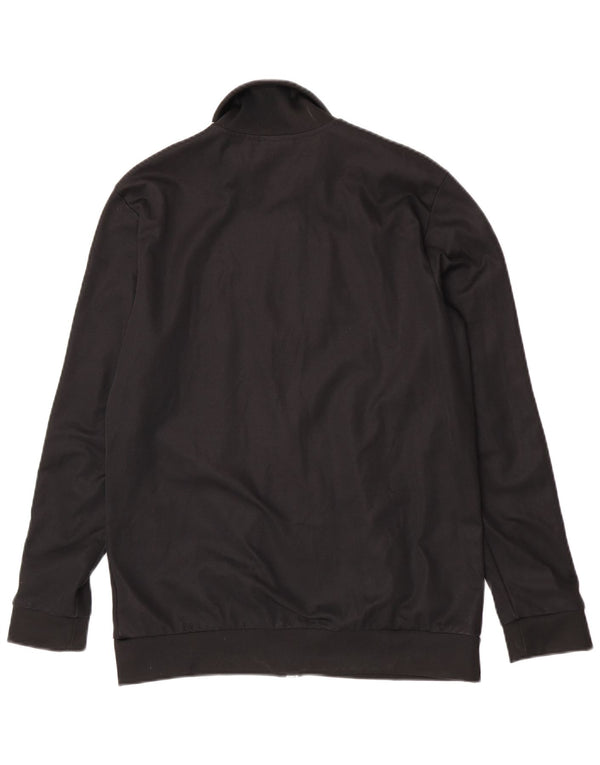 Adidas Mens Tracksuit Top Jacket Medium Black Cotton