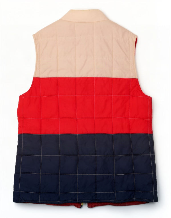 Gilet imbottito da uomo Musto UK 38 nylon color block medio multicolore