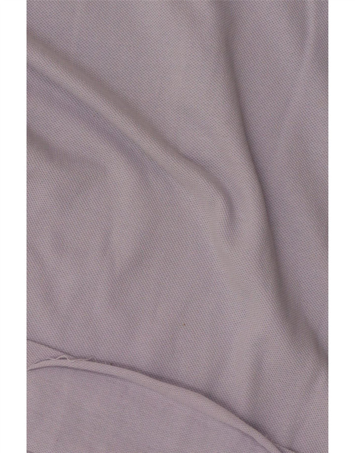 LACOSTE Womens Polo Shirt Size 38 Medium Purple Cotton