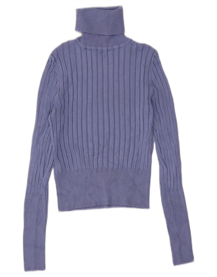Maglione corto corto da donna Zara con collo alto oversize UK 12 Viola medio