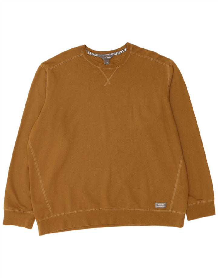 EDDIE BAUER Mens Sweatshirt Jumper XL Brown Cotton