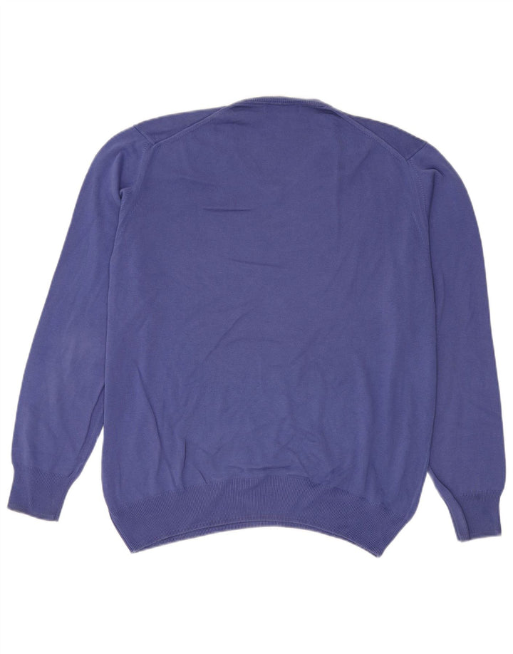 Maglione Zara da uomo con scollo a V XL blu