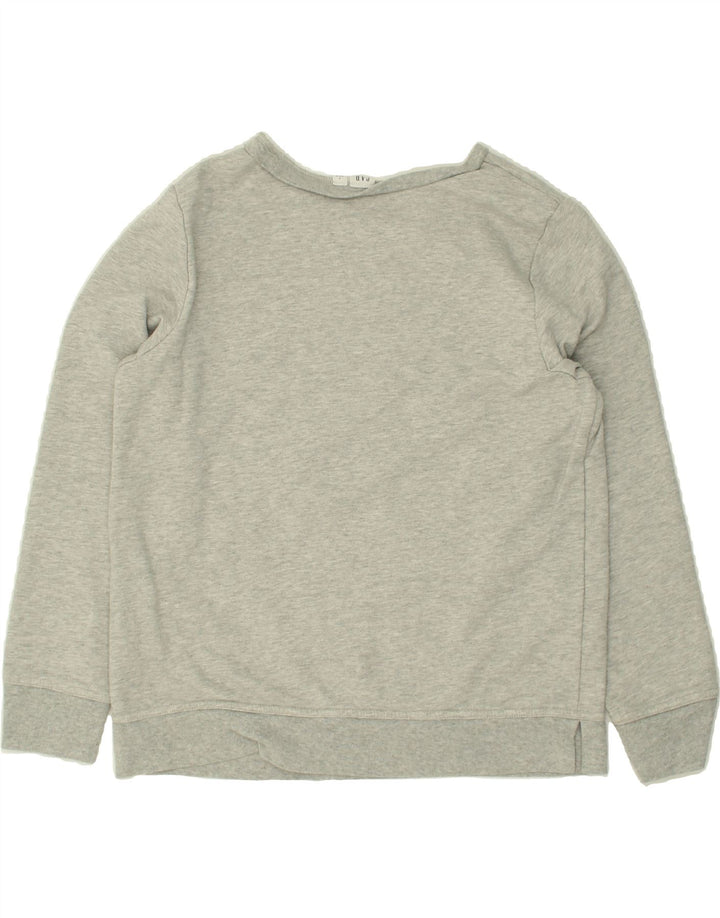 GAP Womens Graphic Sweatshirt Jumper UK 10 Small Grey Cotton Vintage Gap and Second-Hand Gap from Messina Hembry 