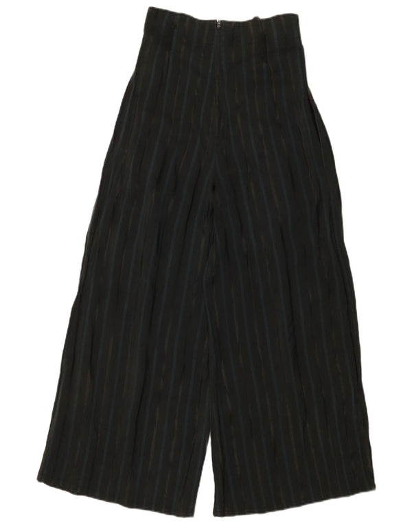 Vintage-Hose mit hoher Taille für Damen, Größe UK 12, Größe M, W26, L25, Schwarz