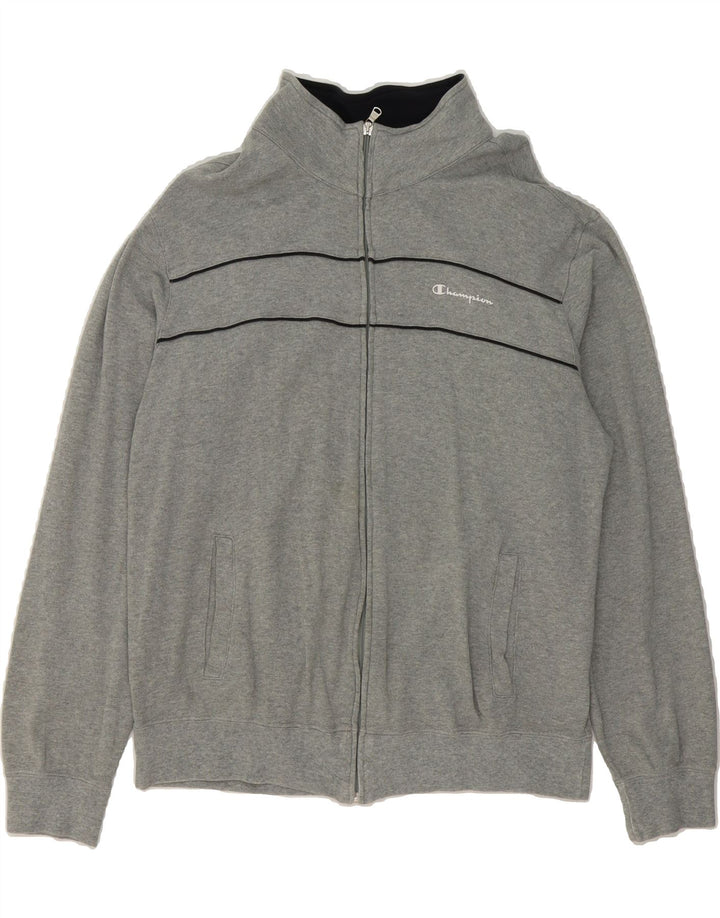 CHAMPION Mens Tracksuit Top Jacket Large Grey Vintage Champion and Second-Hand Champion from Messina Hembry 
