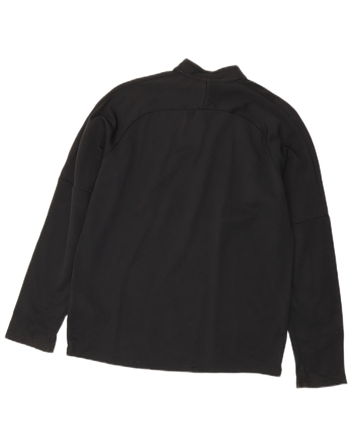 Nike Boys Dri Fit Zip Neck Pullover Tracksuit Top 13-14 Years XL Black